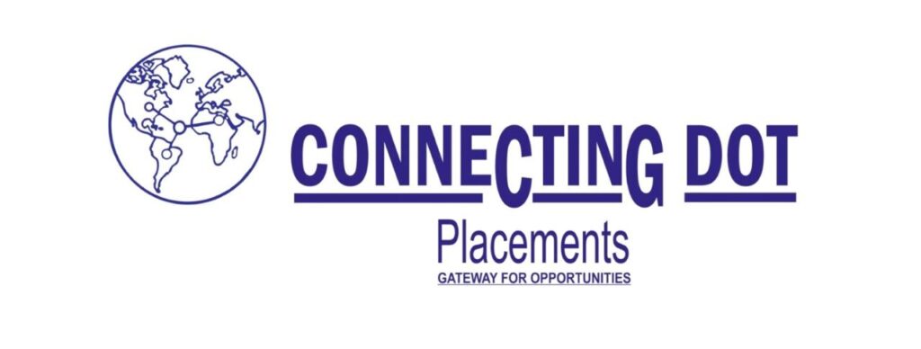 Connecting Dot Placements warmly shaking hands with a job candidate during a successful interview.